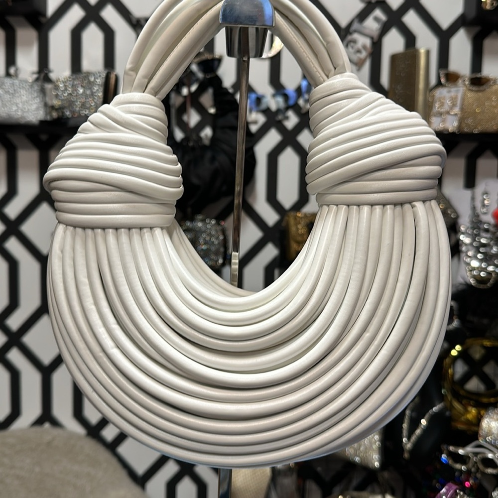 A rope purse holds very few items example phone lipstick keys handheld purse - Picture 8 of 10